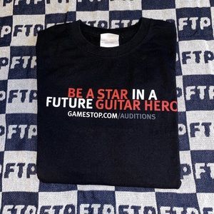 Guitar hero world tour audition GameStop tee